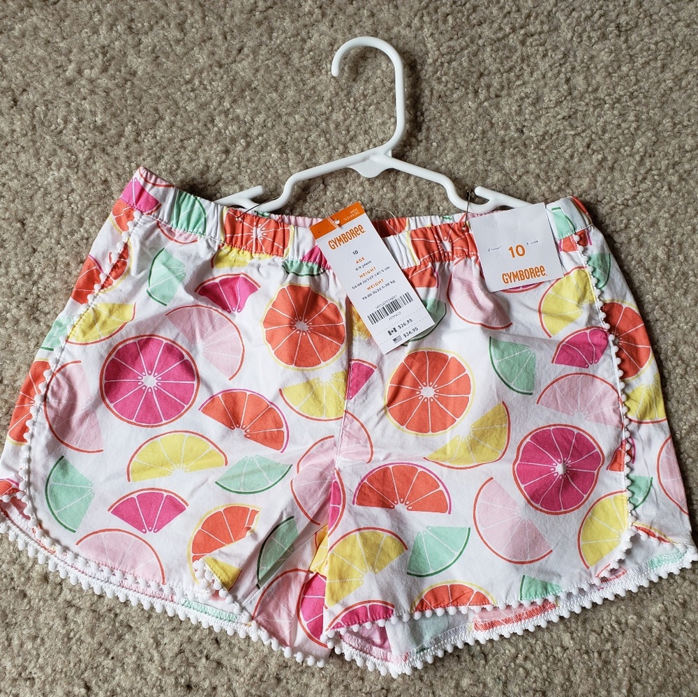 NWT! 2 pair Gymboree girls shorts - size 10